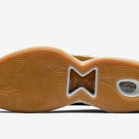 Nike PG 5 Paul George Wheat Flax Grain Gold Beige White Black CW3143-700 sz 17 - Picture 4 of 4